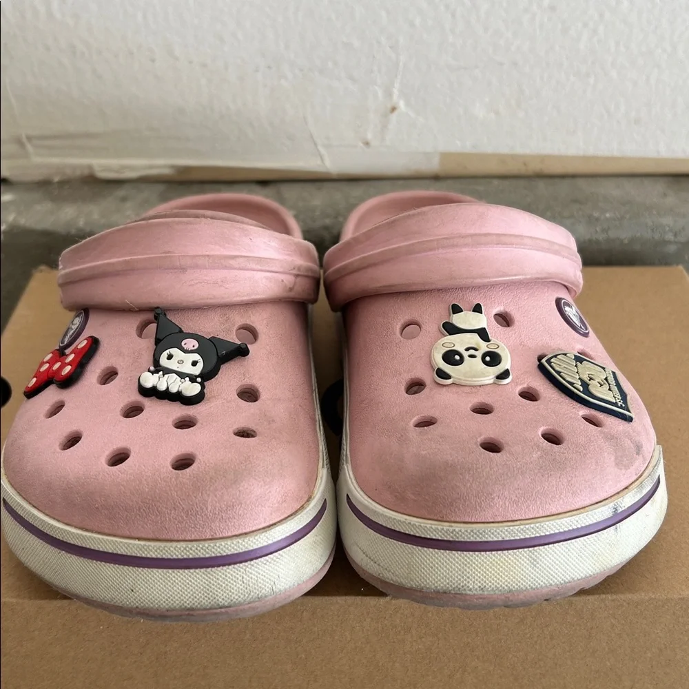Crocs Crocband J1 Kids' Clogs Pink Used